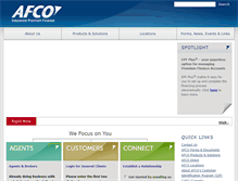 Tablet Screenshot of myafco.com